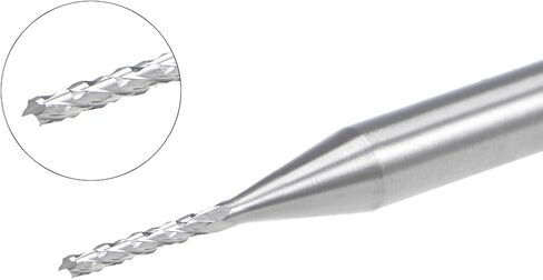uxcell 10Pcs 1.3mm Carbide End Mill Engraving Milling Cutter CNC Router Bits for PCB Machine, 1/8" Shank in Saudi Arabia