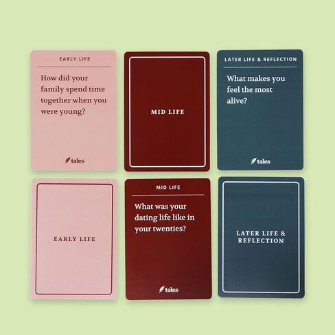 150 بطاقة مجموعة أدوات مقابلة قصة الحياة - مجموعة أدوات مقابلة قصة الحياة - أسئلة جذابة للآباء والأجداد، مشاركة الذاكرة وبطاقات الأسئلة المنسقة لليلة الألعاب العائلية. in Kuwait