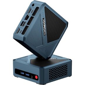 N1 Mini PC، AMD Ryzen 7 5825U(8C/16T، حتى 4.5 جيجا هرتز)، أجهزة كمبيوتر صغيرة 16 جيجابايت DDR4 RAM 512 جيجابايت M.2 NVMe SSD، تدعم شاشة رباعية 4K/WiFi 6E/BT5.2/2.5G LAN/Dual USB- C(البيانات/PD3.0/DP)، المنزل/المكتب in Kuwait