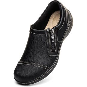 Women's Comfortable & Lightweight Leather Loafers Cute Slip On Dress Shoes for Women Business Casual Office Work Shoes Everyday Walking Flats in Saudi Arabia