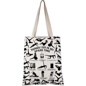 VAMSII Pilates Teacher Appreciation Gift Pilates Time Tote Bag Pilates Instructor Handbag Pilates Merch in Kuwait