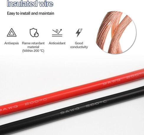 2pcs Qofioeuo بطارية Quick Connector 50A شحن الشوكة الكهربائية المكونات 600V ، مع حلقة O ، كابلات 0.98 قدم ، لسيارة البطارية ، العاكس ، الجرار ، سيارات المعالم السياحية ، Moto (9AWG/50A/حزمة 2) 2) in Kuwait