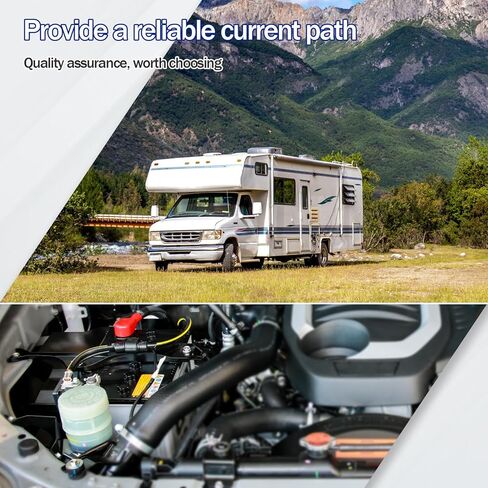 2pcs Qofioeuo بطارية Quick Connector 50A شحن الشوكة الكهربائية المكونات 600V ، مع حلقة O ، كابلات 0.98 قدم ، لسيارة البطارية ، العاكس ، الجرار ، سيارات المعالم السياحية ، Moto (9AWG/50A/حزمة 2) 2) in Kuwait