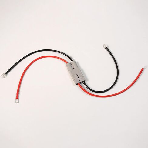 2pcs Qofioeuo بطارية Quick Connector 50A شحن الشوكة الكهربائية المكونات 600V ، مع حلقة O ، كابلات 0.98 قدم ، لسيارة البطارية ، العاكس ، الجرار ، سيارات المعالم السياحية ، Moto (9AWG/50A/حزمة 2) 2) in Kuwait