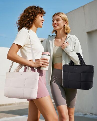 LOVEVOOK Small Tote Bags for Women, Puffer Purse and Handbags, Mini Crossbody Puffy Top Handle Shoulder Satchel Bag in Saudi Arabia