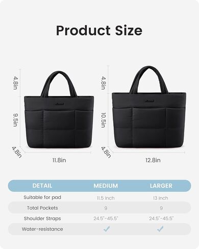 LOVEVOOK Small Tote Bags for Women, Puffer Purse and Handbags, Mini Crossbody Puffy Top Handle Shoulder Satchel Bag in Saudi Arabia