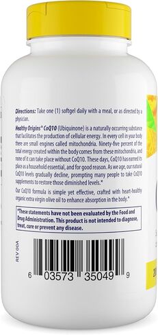 Healthy Origins COQ10 - 200 mg - 60 Softgels in Kuwait