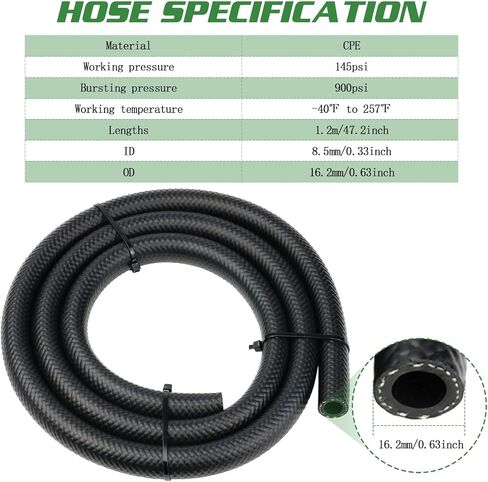 Universal 5/16" Transmission Oil Cooler Kit, Aluminium alloy 8 Pass Tube and Fin Oil Cooler Kit with Hose Mounting Kit, Black in Saudi Arabia