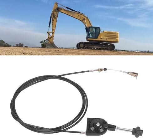 Excavator Manual Throttle Cable Controller 4m Stainless Steel Throttle Motor Control Cable for Agitating Lorry,Quick Response PU Sheath Throttle Controller Motor Cable Powersports in Kuwait