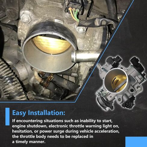 مجموعة جسم الخانق الإلكترونية متوافقة مع Honda Accord 2.3L 3.0L 1998-2001 ، Odyssey 3.5L 1999-2003 ، ACURA TL 2.5L 3.2L ، CL 3.0L 3.2L 1997-2003 ، استبدل 16400-P8C-A21 16400P8CA21 in Saudi Arabia