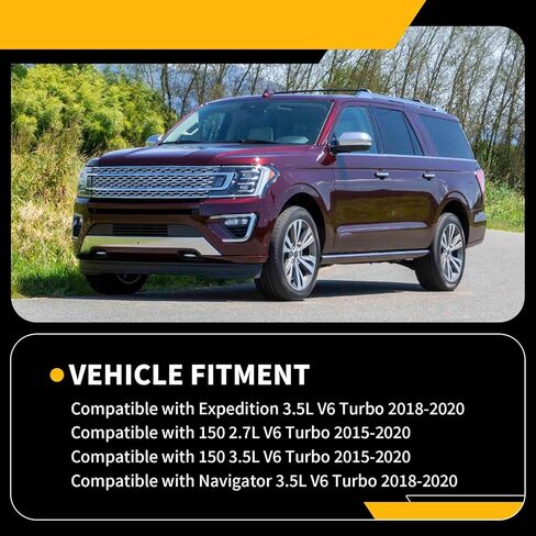 ترقية توربو توربو تبرد متوافق مع F 150 Expedition Navigator 2015-2020 2.7L 3.5L محرك استبدال FO3012115 FL3Z6K775A ألومنيوم توربيني مبرد in Kuwait