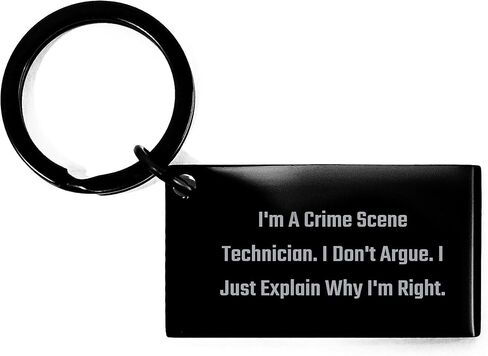 Funny Crime Scene Technician Keychain Gifts from Men to Coworkers - Christmas Unique Gifts for Crime Scene Technician Friends in Saudi Arabia