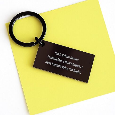 Funny Crime Scene Technician Keychain Gifts from Men to Coworkers - Christmas Unique Gifts for Crime Scene Technician Friends in Saudi Arabia