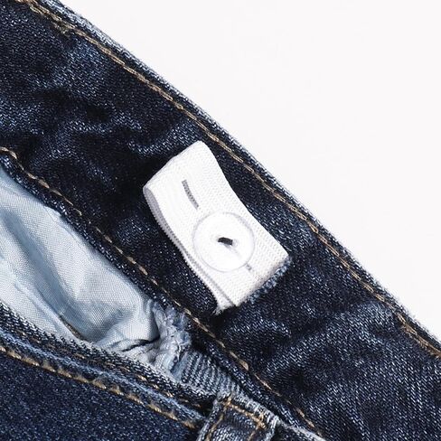 Girls' Wide Waistband Wide Leg Jeans Mid Waist Fashion Design Jeans Adjustable Waistband in Saudi Arabia