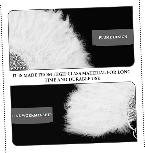 Artibetter Bridal Plume Fan for Weddings Handheld Wedding Decor Fan Unique Design for Costume Parties and Dance Events for Lasting Use in Saudi Arabia