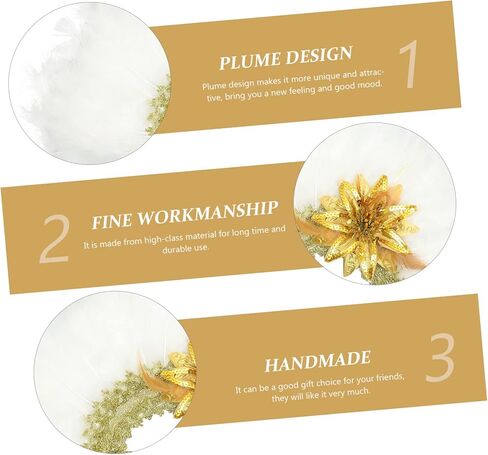 jojofuny Wedding Plume Fan for Women Unique Handheld Fan for Bridal Parties Stage Performances Photography Props for Weddings Celebrations in Saudi Arabia
