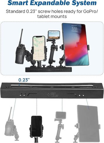 JOYTUTUS Metal Dash Platform Mount Phone Holder Compatible with 2019-2021 Silverado & Sierra | Custom Fit Phone Mount Expansion Platform| One-Hand Adjustable Clip in Saudi Arabia