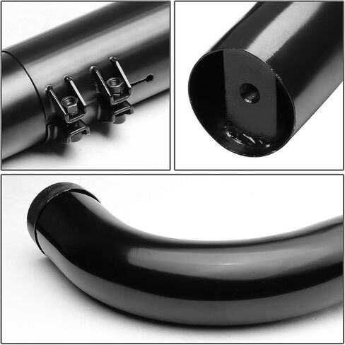 Auto Dynasty 3 Inches Side Step Nerf Bar Running Boards Compatible with Silverado Sierra Yukon Tahoe Ram Extended Crew Cab 1999-2016, Stainless Steel, Black Powdercoated in Saudi Arabia
