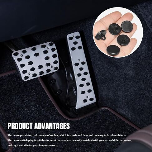 4PCS Brake Switch Stopper, Brake Pedal Pads, Rubber Vehicle Clutch Pedal Stopper, Car Accessories Light Switch Stop Pad for Toyota Lexus Scion, Replace OEM# 90541-06036 (4PCS) in Saudi Arabia