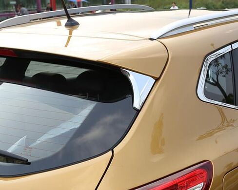 ملحقات السيارات تناسب نيسان روغ سبورت 2017-2019CAR واقي الزجاج الأمامي (الأسود اللامع) ABS 2PCS in Saudi Arabia