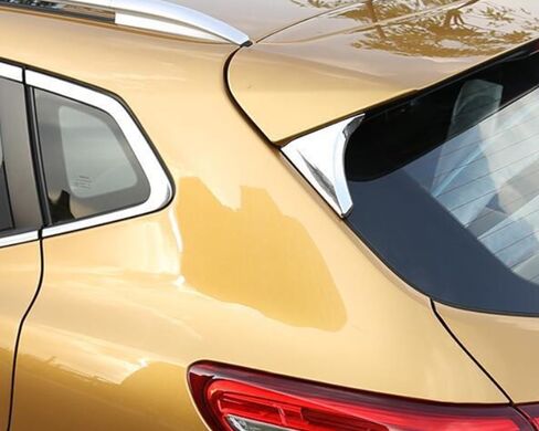 ملحقات السيارات تناسب نيسان روغ سبورت 2017-2019CAR واقي الزجاج الأمامي (الأسود اللامع) ABS 2PCS in Saudi Arabia