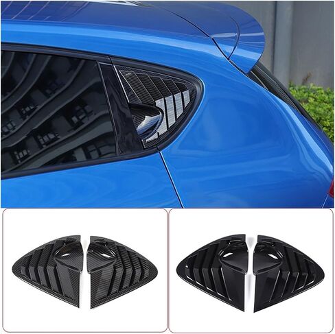 متوافق مع مقعد Leon MK2 2008-2012 ABS Carbon Carbon Window Triangle Deflector Deflector Deflector Decoration Accority (ألياف الكربون) in Saudi Arabia