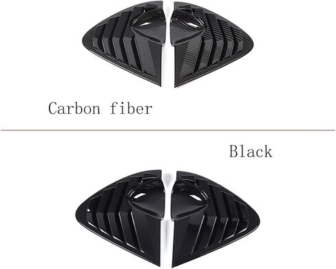 متوافق مع مقعد Leon MK2 2008-2012 ABS Carbon Carbon Window Triangle Deflector Deflector Deflector Decoration Accority (ألياف الكربون) in Saudi Arabia