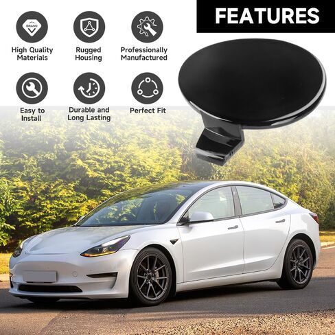 Bumper Tow Hook Cover Cap for Tesla Model 3 2017-2021 | Durable and Sturdy | 1460701-00-B | Front Tow Hook Eye Hole Cover Cap in Saudi Arabia