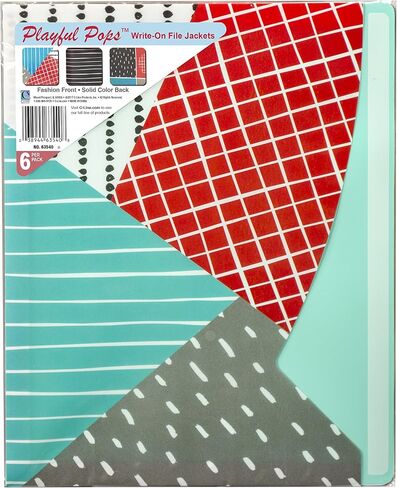C-Line Write-On Poly File Jackets, Straight Tab, Letter Size, Assorted Colors, Pack of 25 in Saudi Arabia