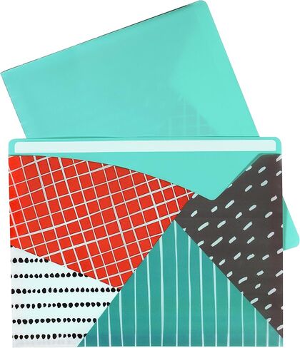 C-Line Write-On Poly File Jackets, Straight Tab, Letter Size, Assorted Colors, Pack of 25 in Saudi Arabia