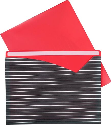 C-Line Write-On Poly File Jackets, Straight Tab, Letter Size, Assorted Colors, Pack of 25 in Saudi Arabia