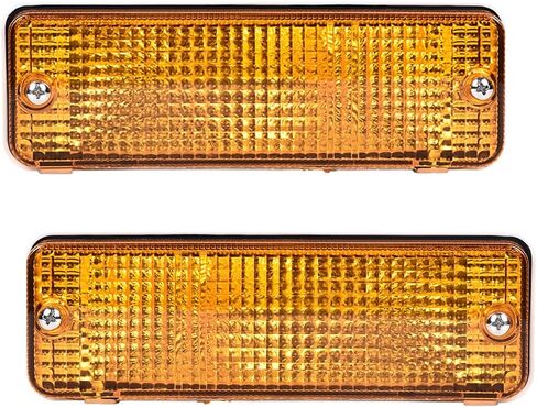 PIT66 Amber Front Pumper Turn Light Light متوافق مع Toyota Pickup 1984 1985 1986 1987 1988 السائق الأيسر والجانب الأيمن Amber Lens in Kuwait