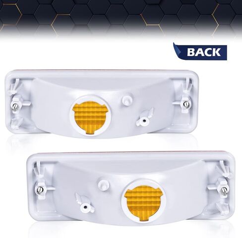 PIT66 Amber Front Pumper Turn Light Light متوافق مع Toyota Pickup 1984 1985 1986 1987 1988 السائق الأيسر والجانب الأيمن Amber Lens in Kuwait
