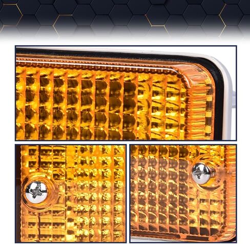PIT66 Amber Front Pumper Turn Light Light متوافق مع Toyota Pickup 1984 1985 1986 1987 1988 السائق الأيسر والجانب الأيمن Amber Lens in Kuwait
