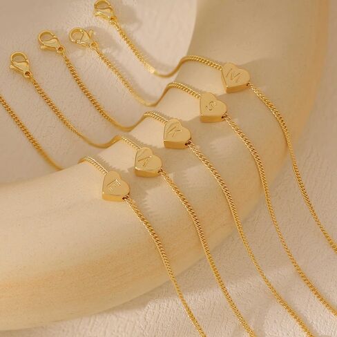 الأساور الأولية للنساء ، سوار القلب المطلي بالذهب 14 كيل in Kuwait