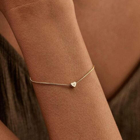 الأساور الأولية للنساء ، سوار القلب المطلي بالذهب 14 كيل in Kuwait