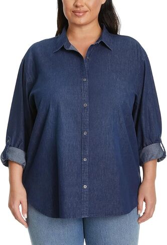 Gloria Vanderbilt Amanda Women Shirts, Lightweight Long Sleeve Womens Tops, Work Shirt, Date Outfits, Spring Break Essentials in Saudi Arabia
