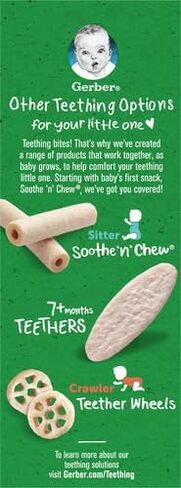 Gerber 2nd Foods Organic for Baby Teethers, Blueberry Apple Beet, 1.7 oz Box (12 Pack) in Kuwait