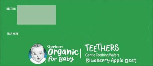 Gerber 2nd Foods Organic for Baby Teethers, Blueberry Apple Beet, 1.7 oz Box (12 Pack) in Kuwait