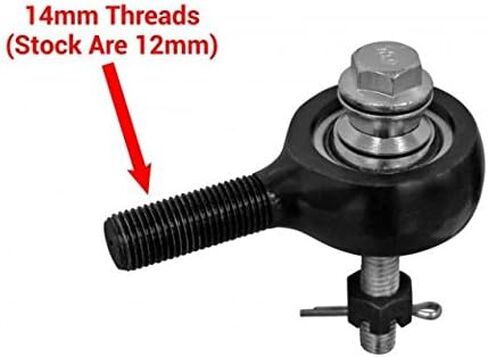 SuperATV Heavy Duty Tie Rod Kit for Polaris Ranger Midsize 400/800 / 570 (See Fitment) | Compatible with SuperATV Rack and Pinion and OEM Rack and Pinion (See Fitment) | 17% Larger Than Stock in Saudi Arabia