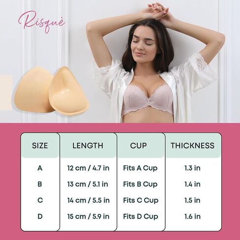Size A Double Sided Sticky Bra Inserts Reusable | Push Up Lift Self-Adhesive Pads for Strapless, Bikini, Swimsuit, and Sports Bras | Comfortable, Invisible Support for a Natural Look | Long-Lasting in Kuwait