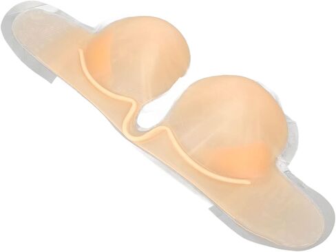 ZJchao Invisible Silicone Strapless Bra, Seamless Reusable Adhesive Bra for Wedding Dresses Backless Dresses | Skin Support in Saudi Arabia