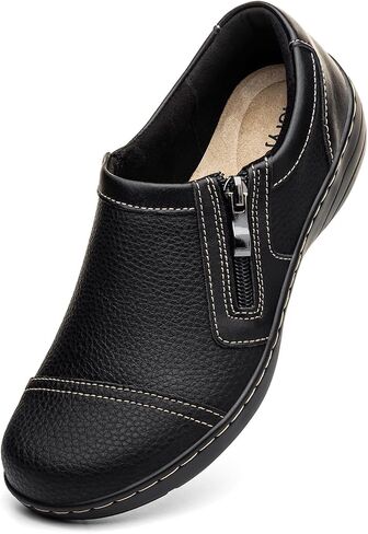 Women's Comfortable & Lightweight Leather Loafers Cute Slip On Dress Shoes for Women Business Casual Office Work Shoes Everyday Walking Flats in Saudi Arabia