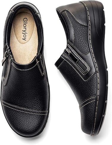 Women's Comfortable & Lightweight Leather Loafers Cute Slip On Dress Shoes for Women Business Casual Office Work Shoes Everyday Walking Flats in Saudi Arabia