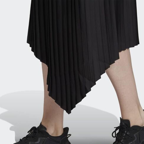 adidas Blue Version Pleated Asymmetric Skirt Women's, Black, Size S in Saudi Arabia