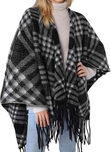 Premillow Shawl Wraps for Women, Open Front Cape Ponchos for Women, Oversized Womens Poncho Shaw for Spring Fall Winter in Saudi Arabia