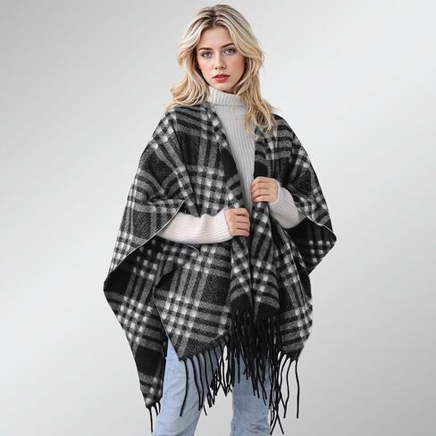 Premillow Shawl Wraps for Women, Open Front Cape Ponchos for Women, Oversized Womens Poncho Shaw for Spring Fall Winter in Saudi Arabia