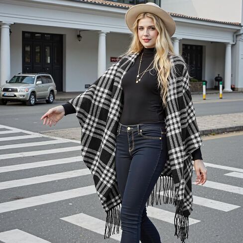 Premillow Shawl Wraps for Women, Open Front Cape Ponchos for Women, Oversized Womens Poncho Shaw for Spring Fall Winter in Saudi Arabia