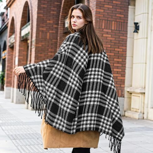 Premillow Shawl Wraps for Women, Open Front Cape Ponchos for Women, Oversized Womens Poncho Shaw for Spring Fall Winter in Saudi Arabia