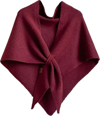 Pashmina Shawl Wraps for Women Knitted Triangle Scarf Shawl with Loop Winter Gift in Saudi Arabia